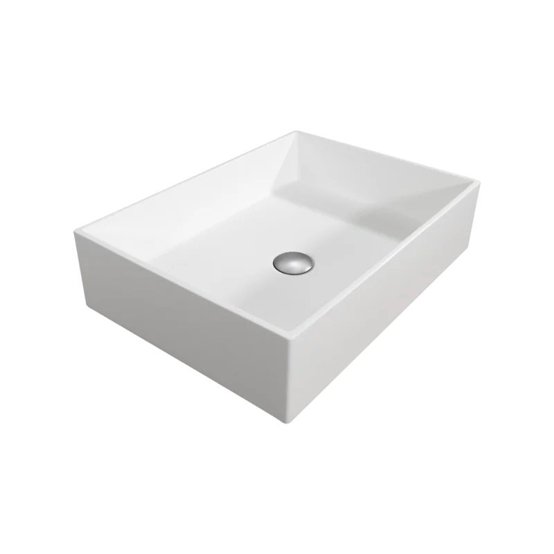 lavabo da appoggio Simple con copripiletta